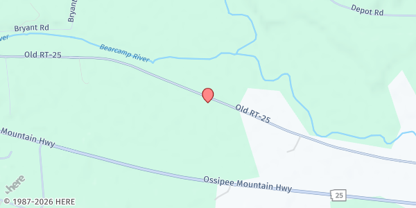 Map showing Community Food Center of Tamworth at 678 Whittier Rd., Tamworth, NH