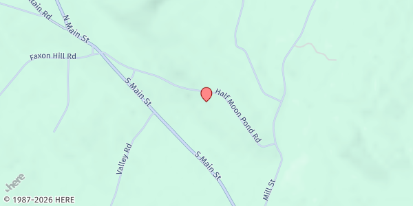 Map showing Washington Congregational Church at 1 Halfmoon Pond Rd, Washington, NH