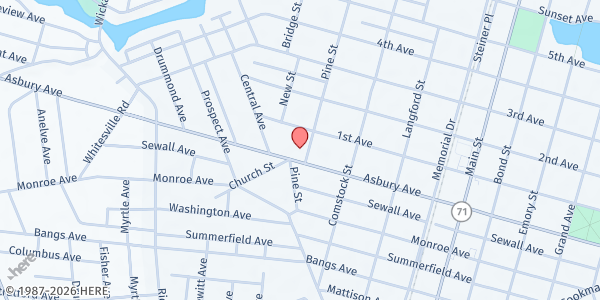 Map showing Our Lady of Mt. Carmel Roman Catholic Church at 1201 Asbury Avenue, Asbury Park, NJ