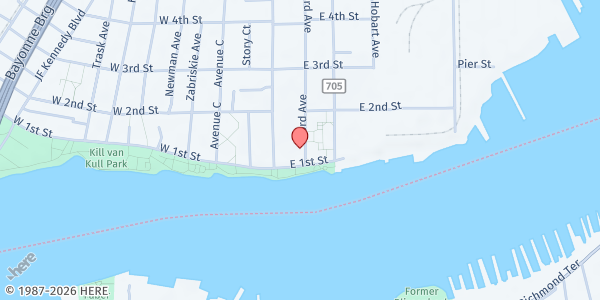 Map showing Faith and Victory Community Service, INC. at 118-120 Lord Avenue, Bayonne, NJ