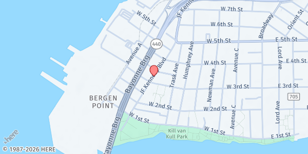 Map showing Good Samaritan Group at 1325 Kennedy Blvd, Bayonne, NJ