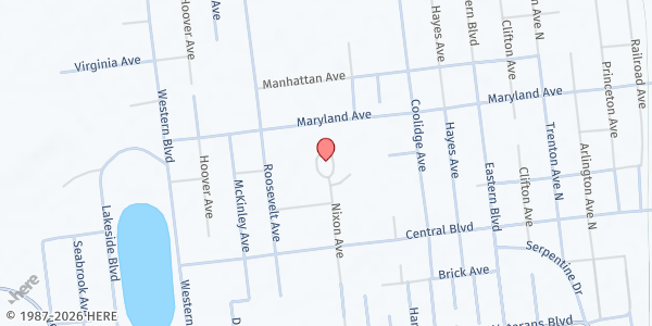 Map showing Cedar Creek Comm Ch. Pantry at 370 Nixon Ave., Bayville, NJ