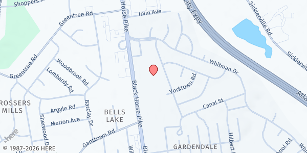 Map showing Calvary Chapel of Gloucester County at 5360 New Jersey 42, Blackwood, NJ