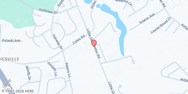 Map showing Church Recreation Center at 701 Little Gloucester Road, Blackwood, NJ
