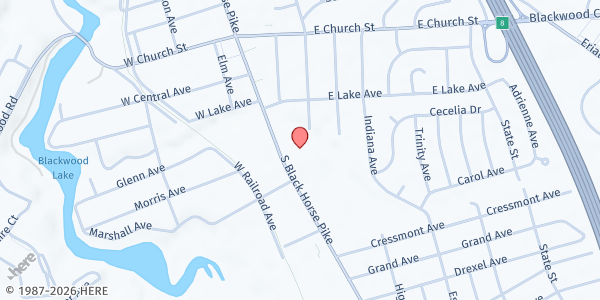 Map showing CILSJ Curbside Food Pantry - Blackwood at 141 South Black Horse Pike, Blackwood, NJ