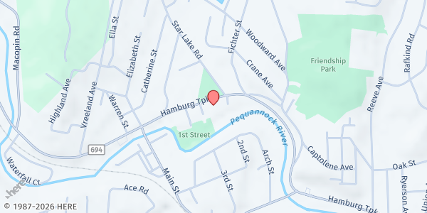 Map showing CUMAC MFP - Bloomingdale Municipal Building at 101 Hamburg Turnpike, Bloomingdale, NJ