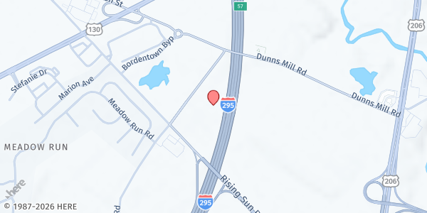 Map showing Saint Vincent de Paul Conference of Saint Mary's Church at 45 Crosswicks St, Bordentown, NJ