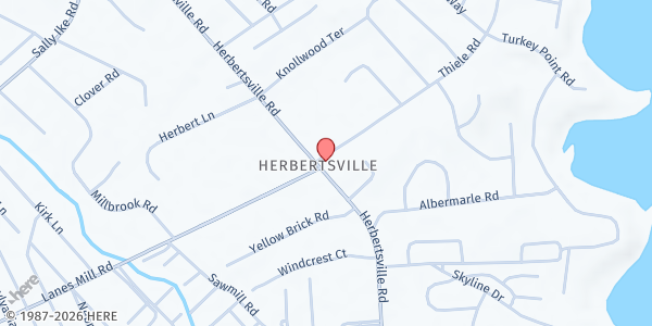 Map showing Church of Epiphany Food Pantry at 621 Herbertsville Road, Brick Township, NJ