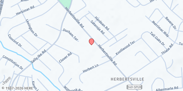 Map showing St. Paul's at 714 Herbertsville Rd., Brick Township, NJ