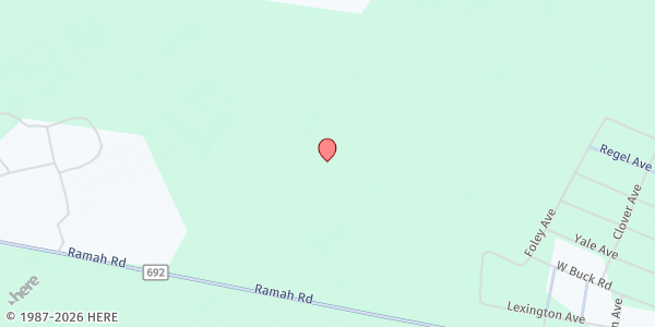 Map showing A Servants Heart at PO BOX 188, BRIDGETON, NJ