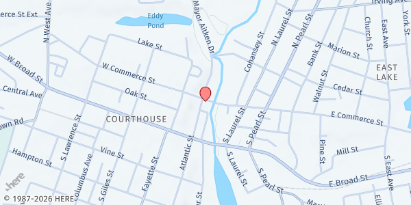 Map showing Salvation Army-Bridgeton at 29 West Commerce Street, Bridgeton, NJ