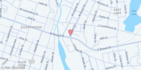 Map showing TREES OF THE FOREST Distribution Center at 605 Bucksuder Road, Bridgeton, NJ