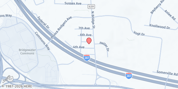 Map showing Visions and Pathways PASSAGES - Bridgewater at 16 4th Avenue, Bridgewater, NJ