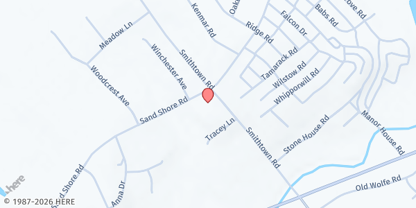 Map showing Mount Olive Christ Episcopal Church at 369 Sand Shore Road, Budd Lake, NJ