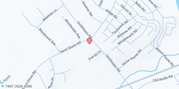 Map showing Mount Olive Pantry at 369 Sand Shore Road, Budd Lake, NJ