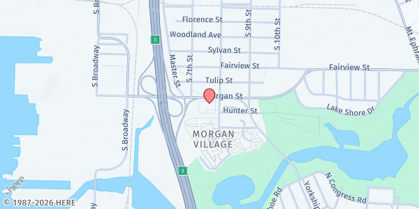 Map showing Community Farmers Market at 1626 Copewood St, Camden, NJ