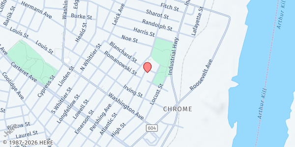 Map showing RWJ Fitness and Wellness Center at 60 Cooke Avenue, Carteret, NJ