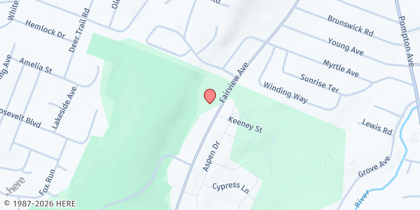 Map showing Robert O'Toole Community Center - Cedar Grove Park Cafe at 199 Fairview Avenue, Cedar Grove, NJ