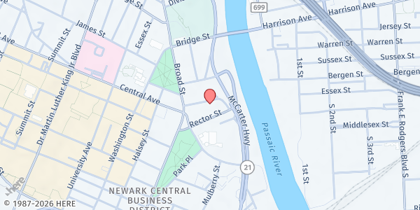 Map showing United Community Corporation - Community Fridge/Pantry at 31 Fulton Street, Central Ward, NJ