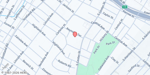 Map showing SDA Church of the Oranges at 308 Reynolds Terrace, City of Orange, NJ