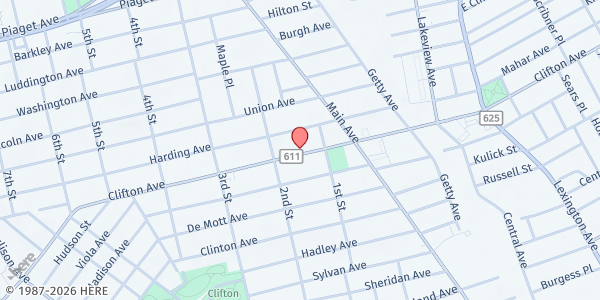 Map showing St. Peter's Haven at 380 Clifton Avenue, Clifton, NJ