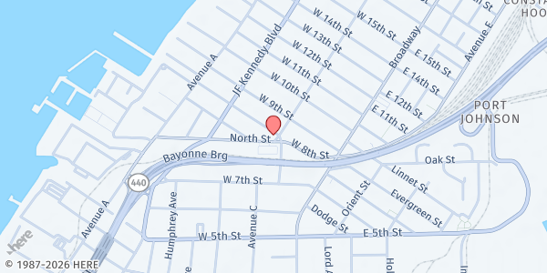 Map showing A Friendly Face - Autism Treatment Services at 231 Avenue C, Constable Hook, NJ