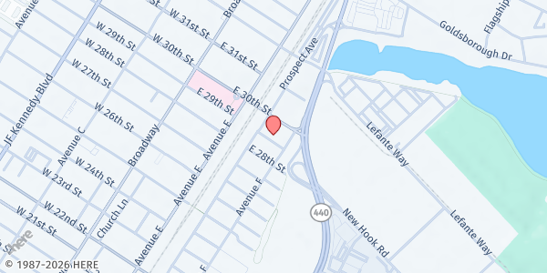 Map showing Lincoln School #5 at 208 Prospect Avenue, Constable Hook, NJ