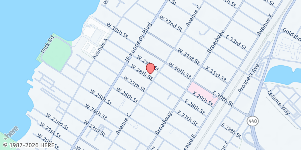 Map showing St. Henry's Church Rectory at 82 West 29th Street, Constable Hook, NJ