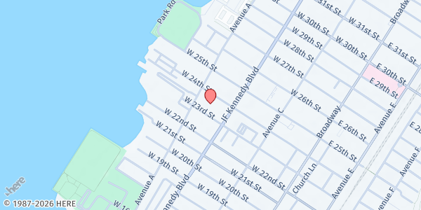 Map showing William Shemin Midtown Community School #8 at 550 Avenue A, Constable Hook, NJ