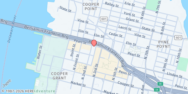 Map showing Victory Temple Community Church at 426 North 2nd Street, Cooper Grant, NJ
