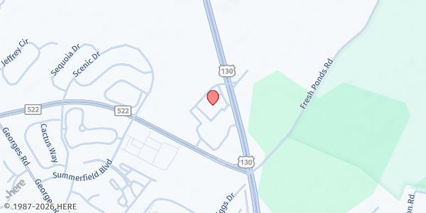 Map showing Abundant Life Christian Ctr. at 2245 Route 130, Ste. 101, Dayton, NJ