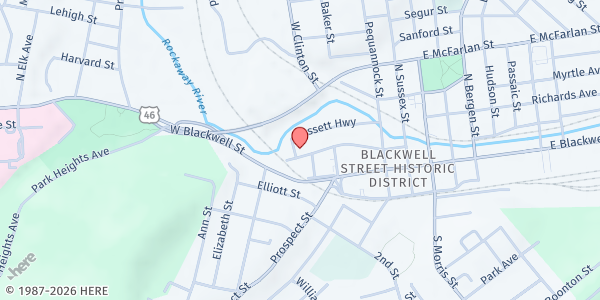 Map showing HOPE HOUSE - Dover at 101-103 Bassett Highway, Dover, NJ