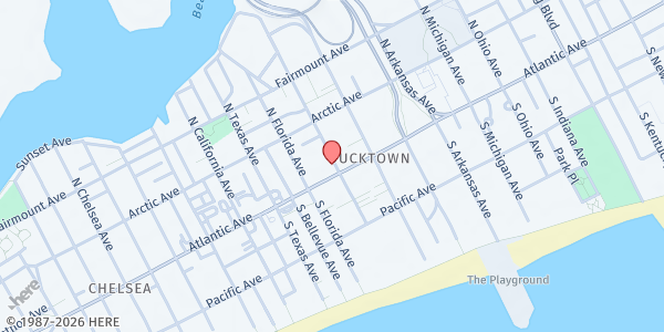 Map showing Catholic Charities AC at 9 North Georgia Avenue, Ducktown, NJ