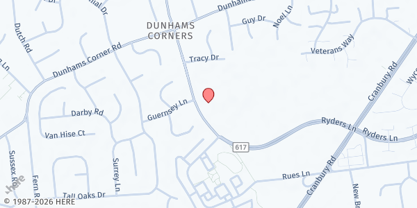 Map showing Aldersgate Outreach Community Center at 568 Ryders Ln, East Brunswick, NJ