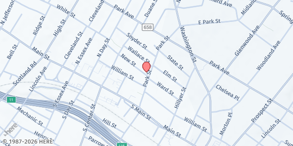 Map showing Bethlehem Community Development Corp. at 77 North 14th Street, East Orange, NJ