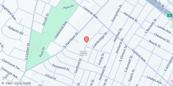 Map showing Community Psychiatric Instit at 67 Sanford Street, East Orange, NJ