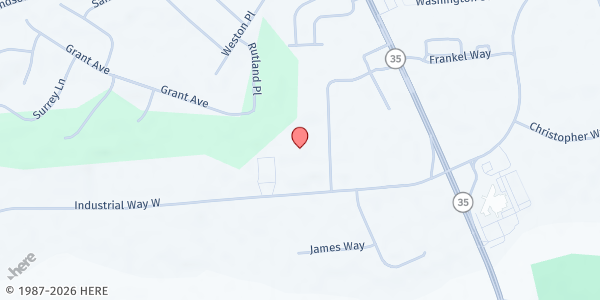 Map showing Eatontown Food Coop at 15 Meridian Road, Eatontown, NJ