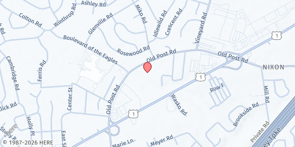 Map showing St. Paul's Lutheran Church at 445 Old Post Road, Edison, NJ