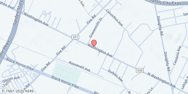 Map showing Neighborly Needs, INC. at 6820 Washington Avenue, Egg Harbor Twp., NJ