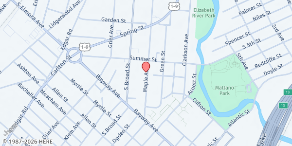 Map showing Etown (Mravlag) at 688 Maple Avenue, Elizabeth, NJ