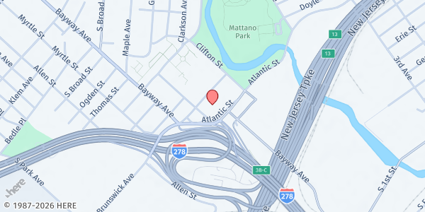 Map showing School 90-J. Christian Bollwage Finance Academy at 447 Richmond Street, Elizabeth, NJ