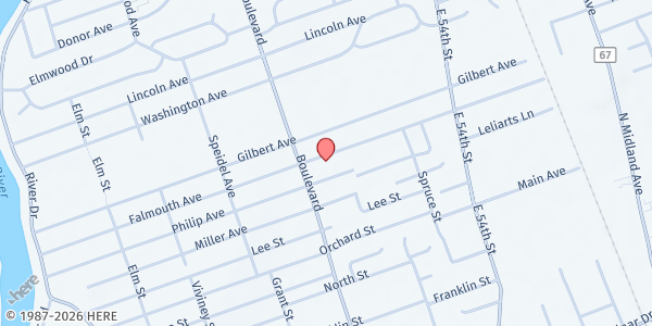Map showing Residents Assistance Program/The People's Pantry at 236 Falmouth Ave, Elmwood Park, NJ