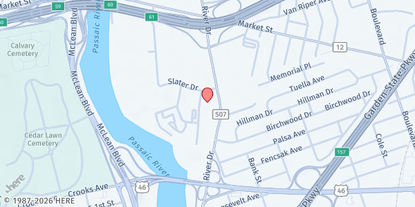 Map showing SHS Market - Elmwood Park at 690 River Drive, Elmwood Park, NJ