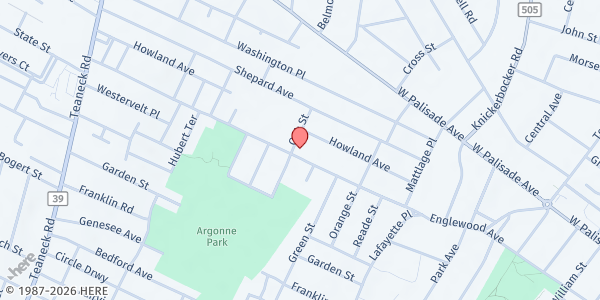 Map showing Disabled Combat Veteran Youth Program - Englewood at 351 Englewood Avenue, Englewood, NJ