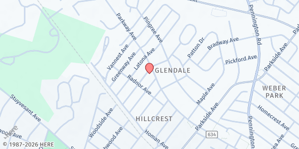 Map showing Heart Matter- Ewing at 623 Parkway Avenue, Ewing Township, NJ