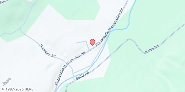 Map showing Finesville Church at 191 County Road 627, Finesville, NJ