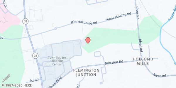 Map showing Flemington Food Pantry at New Jersey Avenue, Flemington, NJ