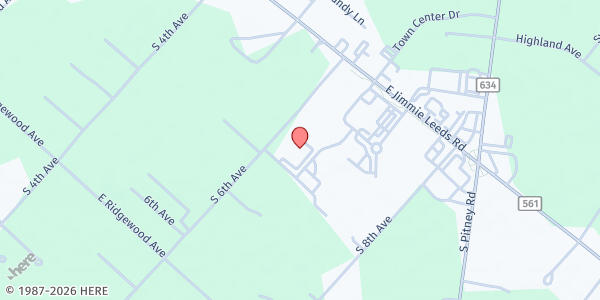 Map showing Beacon Evangelical Free Church at 420 6th Avenue, Galloway, NJ