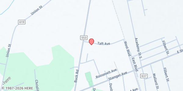 Map showing Faith Fellowship Church of Glassboro at 510 Arthur Avenue, Glassboro, NJ