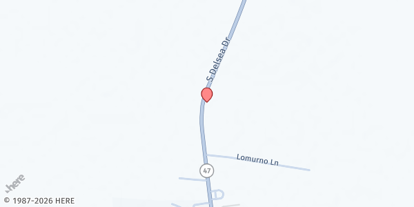 Map showing Green Creek UMC at 386 Route 47 South, Green Creek, NJ